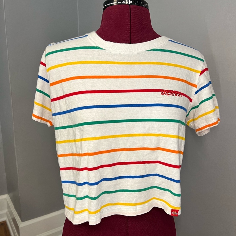 Dickies rainbow crop top , Small, lightly used.